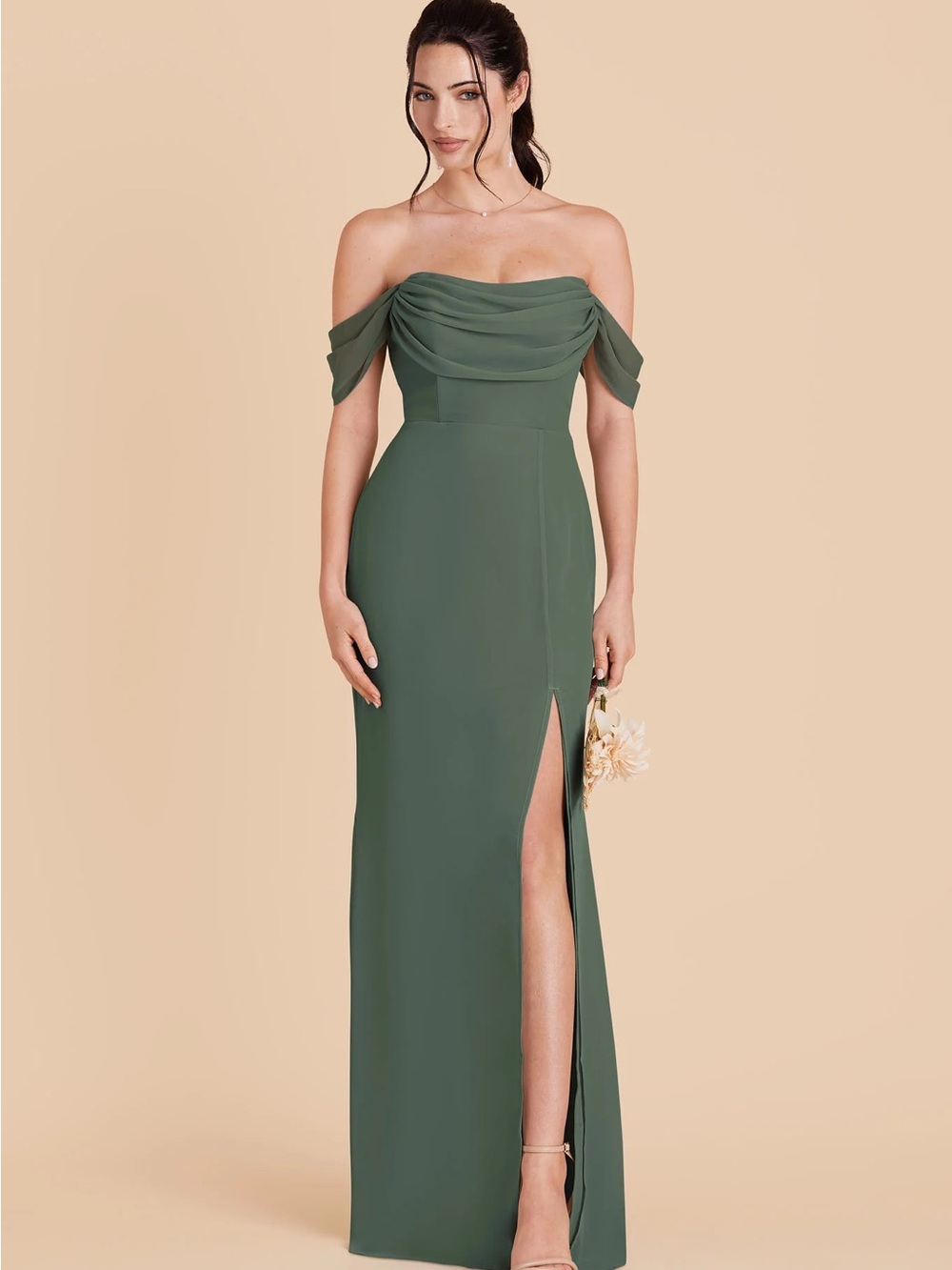 Birdy Grey Mira Dress Chiffon Eucalyptus Convertible Bridesmaid Dress